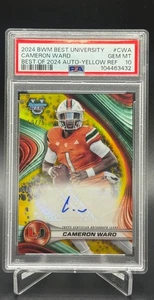 2024 BOWMAN BEST UNIVERSITY - BEST OF 2024 AUTOS #CWA CAMERON WARD /75 PSA 10 - Picture 1 of 4