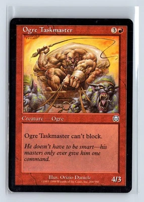 OGRE TASKMASTER – MTG Magic the Gathering Card – Mercadian Masques – Uncommon - Image 1 of 4