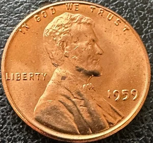 VEREINIGTE STAATEN 1959 - P PHILADELPHIA POSTFRISCH LINCOLN MEMORIAL PENNY - Bild 1 von 2