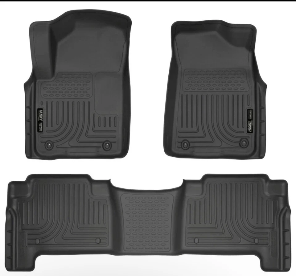 Husky Liners 98611 Weatherbeater Black Floor Liners Mats for Infiniti Nissan - Imagem 1 de 4