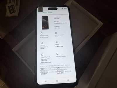 Unlocked Mobile Phone 16 Pro Max 256G Dual Sim 5G Smartphone Android Cheap Phone - Image 1 of 4