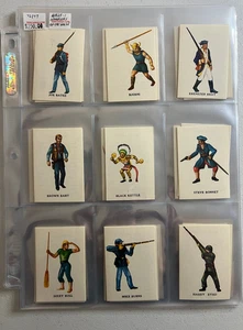1960s Marx Warriors of the World Figures Card Near COMPLETE Set of 72/77 Cards - Picture 1 of 9