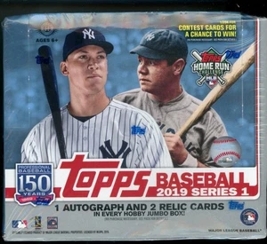 2019 TOPPS SERIES 1 HTA JUMBO BASEBALL SEALED BOX (READ) - Picture 1 of 1