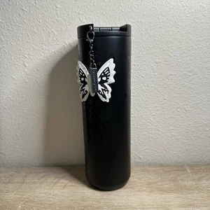 Starbucks 2025 Halloween Mariposa Negro Blanco Vaso Aislado al Vacío 16oz Nuevo - Imagen 1 de 5