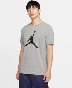 Nike Air Jordan Jumpman Logo Tee Mens T-Shirt Grey Size Large (CJ0921-091) - Picture 1 of 5