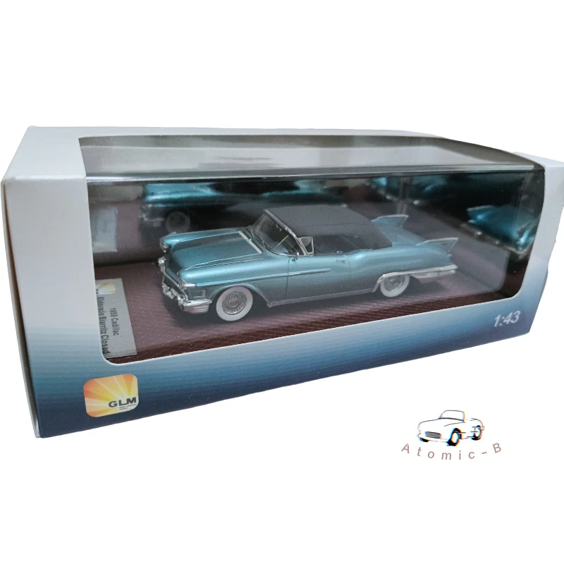 Modelo de coche convertible GLM 1:43 Cadillac Eldorado Biarritz resina azul vintage Foto 1 de 4