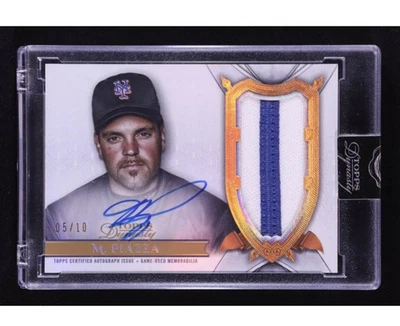 2016 TOPPS DYNASTY MIKE PIAZZA 签名球衣补丁 /10 PSA 10 — 第 1/2 张图片