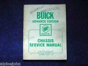 SERVICE Manual BUICK 1981 Chassis Advance Edition All - Bild 1 von 1