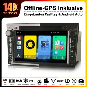 8-Kern Navi Android 14 Autoradio Carplay Opel Astra Corsa D Vivaro Zafira Combo - Bild 1 von 14
