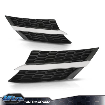 Front Grille Bumper w/Chrome Trim Fit For 2013-2015 Toyota RAV4 Left&Right Side - Image 1 of 4