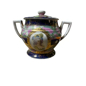 Plato raro vintage cubierto de 4,25"" Royal Vienna María Antonieta con mango de 4,25 - Imagen 1 de 12