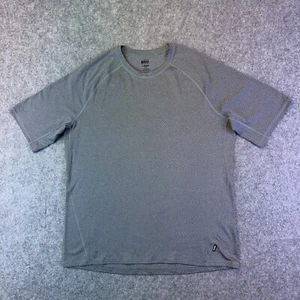 REI Coop camicia uomo grande grigia leggera strato base girocollo manica corta - Foto 1 di 9