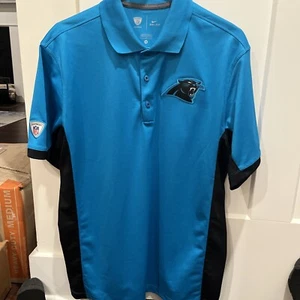 Carolina Panthers Nike Dri-Fit Equipment Training Polo Shirt Medium - Picture 1 of 7