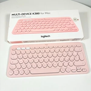 Logitech K380 Bluetooth Keyboard Mac or iPad - Rose - Italian Language Version - Afbeelding 1 van 4