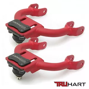 92-95 Civic EG EJ 94-01 Integra DC TruHart Front Upper Adjustable Camber Kit Red - Picture 1 of 1