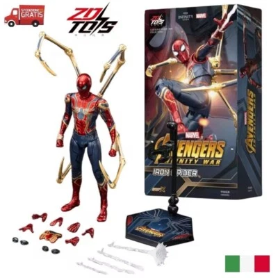 ZD Toys SPIDERMAN Action Figure Uomo Ragno Eroi Supereroi MARVEL snodabile 18cm - Immagine 1 di 4