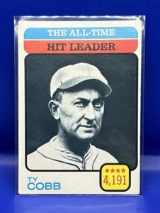 1973 TOPPS #471 TY COBB ALL-TIME HIT LEADER CARD DETROIT TIGERS - Picture 1 of 2