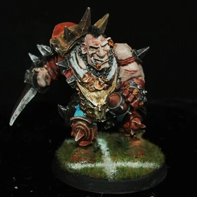 warhammer fantasy Blood Bowl Forge World Human Team Painted Morg 'n' Thorg - Image 1 of 2