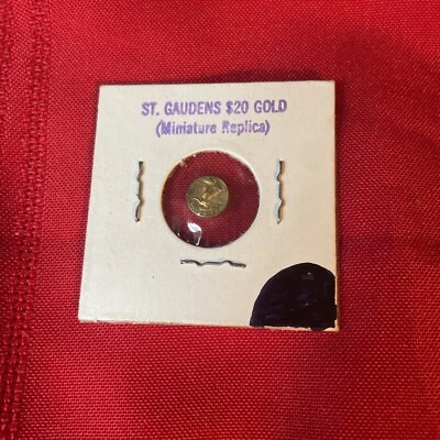 1908 Gauden’s Miniature $20 Gold Piece. Electroplated 24k Gold. - Image 1 of 3
