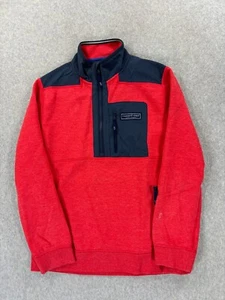 Vineyard Vines SHEP Half Zip Midweight Pullover (Boy's Large) Red - Picture 1 of 12