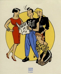 CHALAND SÉRIGRAPHIE BEST EX-LIBRIS SUPER HÉROS 1995 - Imagen 1 de 1