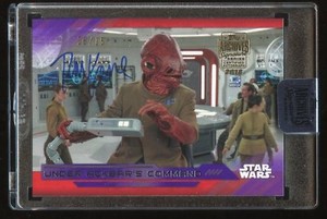 2018 Topps Star Wars Archives Signature AUTO- TOM KANE as ACKBAR #08/15