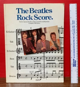 1986 "The Beatles Rock Score" Music Book By Wise Publications - Picture 1 of 9