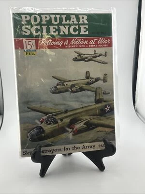 WW2-Popular Science February 1942 VG Sky Destroyers, J Edgar Hoover Interview - Image 1 of 2
