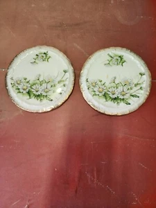 Vtg Pair Royal Crown Hand Painted Daisy Bouquet #3194 Porcelain Teapot Trivet - Picture 1 of 15