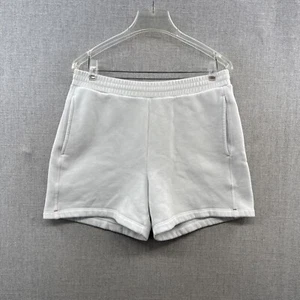 Xirena Shayne Shorts 4" Damen Medium weiß Lounge Athleisure Sweat Kordelzug - Bild 1 von 11