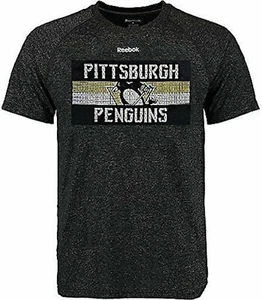 Pittsburgh Penguins meliert schwarz Name in Lichtern kurzärmliges T-Shirt (Large) - Bild 1 von 4