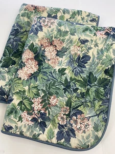 2 NEW Vintage Laura Ashley Ashborne STANDARD Pillow Shams PAIR Padded Floral - Picture 1 of 4