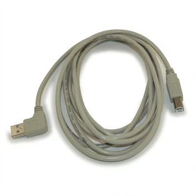 Cable de 10 pies ángulo USB 2.0 certificado 480 MBPS tipo A macho a B macho, beige Foto 1 de 2