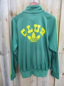 Club Adidas 2004 authentic green yellow zip front classic track jacket Large - Picture 1 of 9