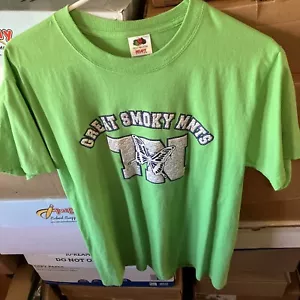 GREEN GREAT SMOKY MNTS. TN Woman's Short Sleeve T-Shirt SIZE MEDIUM PRE-OWNED ! - Picture 1 of 4