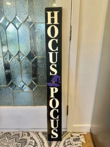 FARMHOUSE,HOME DECOR,HANDPAINTED,PORCH LEANER - HOCUS POCUS - Picture 1 of 2