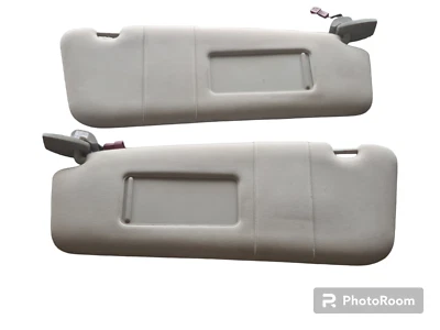 2004-2010 BMW OEM E60 525I 528I 530I. 535I 545I 550I SET PAIR SUN VISOR GRAY - Image 1 of 4