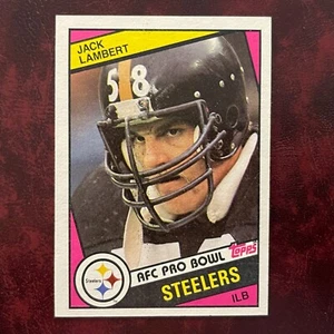 1984 Topps Set Jack Lambert #167 Pittsburgh Steelers - NM/MINT *HIGH GRADE* - Bild 1 von 2