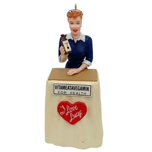 I Love Lucy Hallmark Christmas Ornament 2001 Vitameatavegamin Vitamin Vintage - Picture 1 of 11