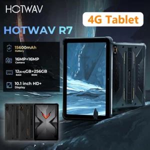 Global Version 10.1'' HOTWAV R7 4G Rugged Tablet 12GB+256GB 15600mAh Widevine L1 - Picture 1 of 14