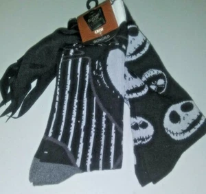 Calze girocollo NIGHTMARE BEFORE CHRISTMAS "JACK" 10-13 nuove con etichetta 2 paia - Foto 1 di 5