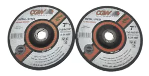 Mola CGW 7" x 1/4" x 7/8" T27 24 grana ossido di alluminio metallo/acciaio 2PK - Foto 1 di 1