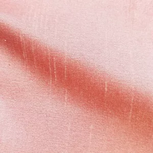 15 YARD LOT PEARL PINK CORAL FAUX SILK DUPIONI FABRIC TWO TONE IRREDESCENT 56" - Picture 1 of 6