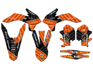 2014-2015 EXC-F RACE SERIES Orange Senge Graphics Kit Compatible with KTM - Picture 1 of 10