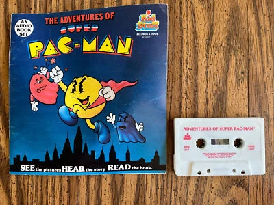 Kid Stuff-THE ADVENTURES OF SUPER PAC-MAN-1983 - Read-Along Book & Cassette Tape - Image 1 of 4