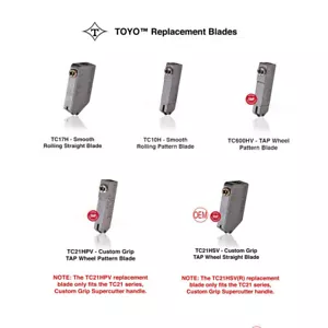 TOYO™ Lame di ricambio per tagliavetro professionali - 5 opzioni - Foto 1 di 11