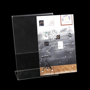 A6 Transparent Acrylic Display Stand Desk Shelf High Quality Display Card StaF9 - Picture 1 of 12
