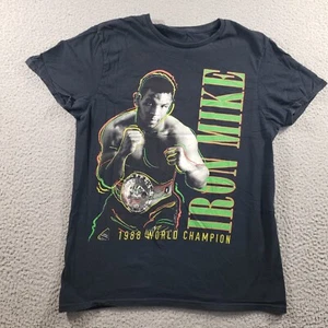 Boxing Iron Mike Tyson Shirt Men's Medium *Small" Black 1988 World Champion - Picture 1 of 8