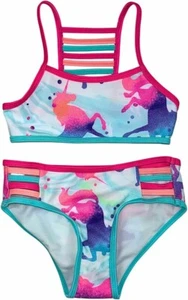 GO COCO Girls’ 2-Piece  Swimsuit Size , 4, 5-6, 6X - Picture 1 of 1