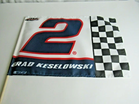 NASCAR Brad Keselowski #2 Team Penske Flag 12"x17" WinCraft Racing Flag Cover